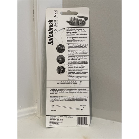 Sulcabrush • For Healthy Gums • Dental Plaque Remover Gumline Massager Cleaner - Picture 2 of 5